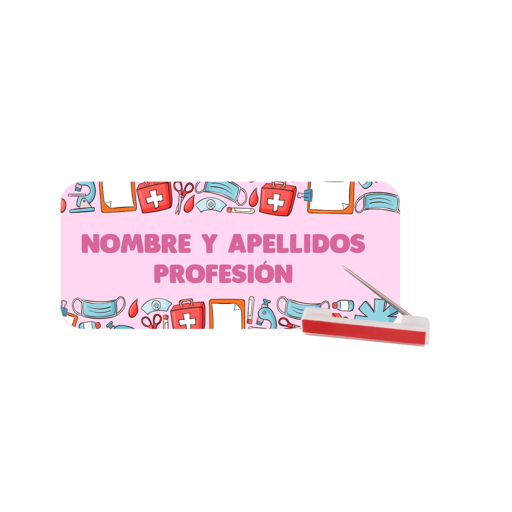 Plaquita Personalizada (Aguja/Imán)