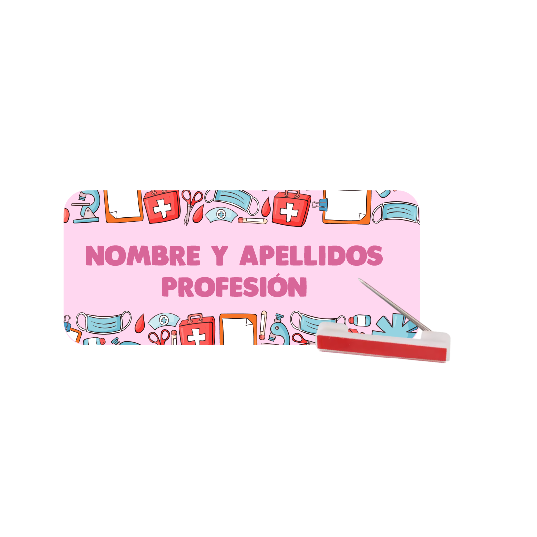 Plaquita Personalizada (Aguja/Imán)