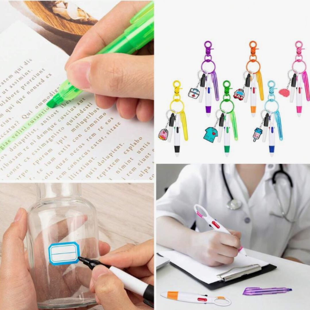 Llavero Bolígrafo 4 en 1