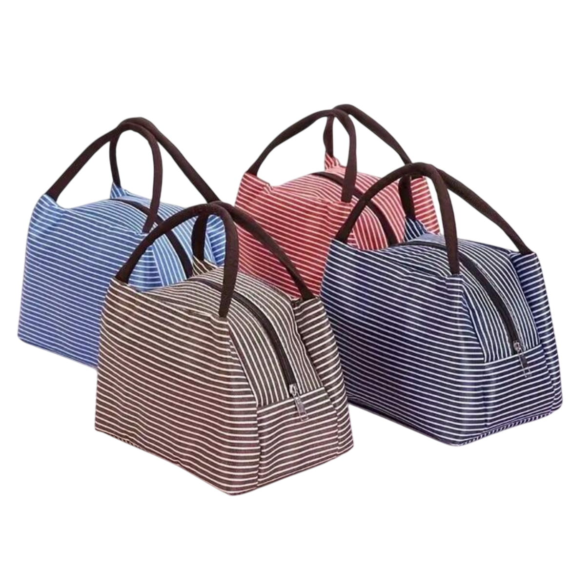 Bolsa nevera de almuerzo a rayas
