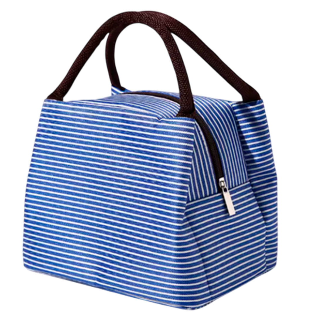Bolsa nevera de almuerzo a rayas