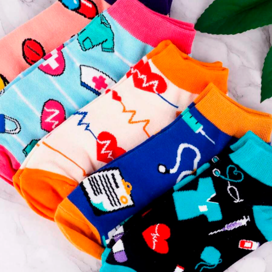 Calcetines sanitarios cortos