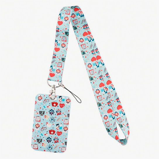 Portatarjetas con cordón