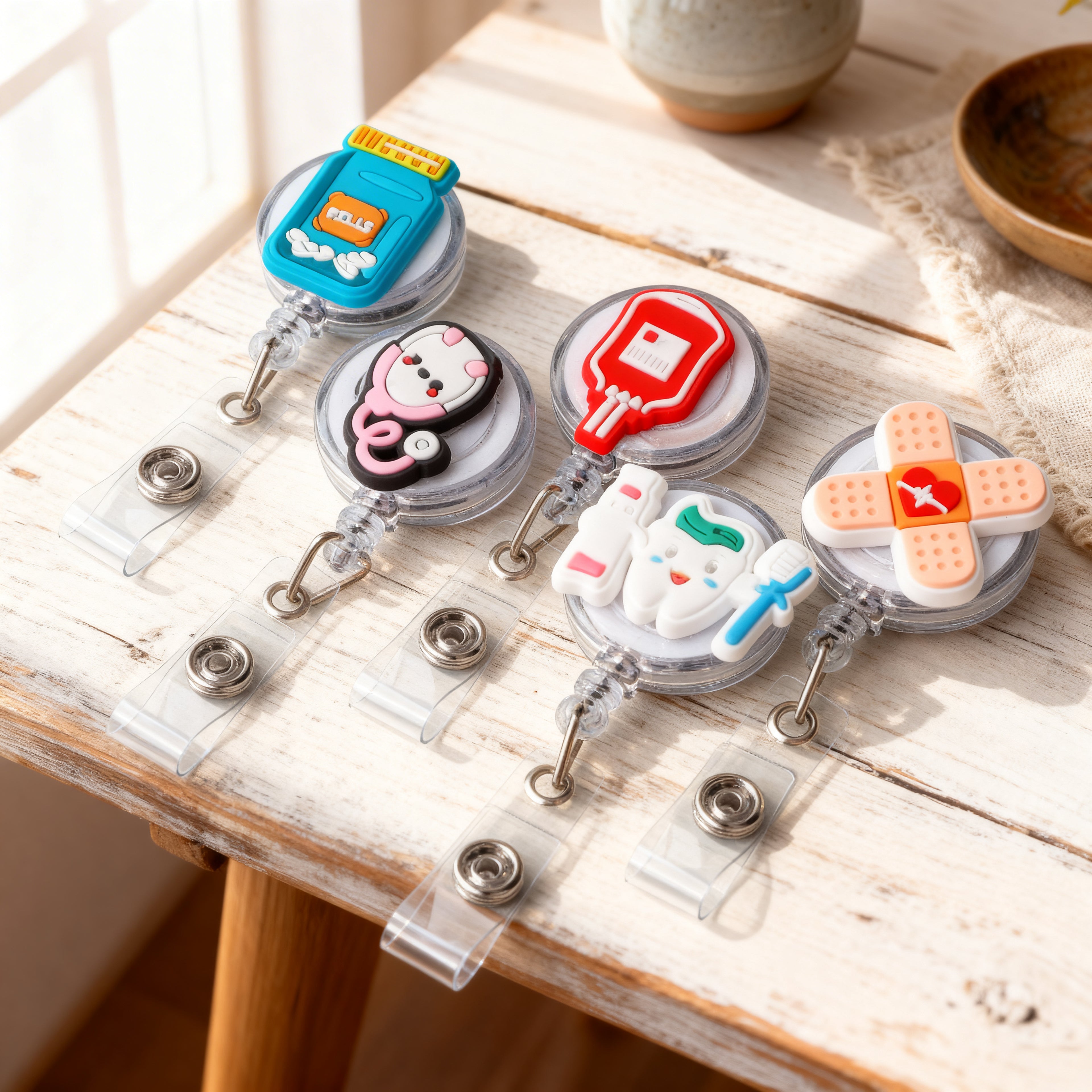 Porta Identificación Retráctil