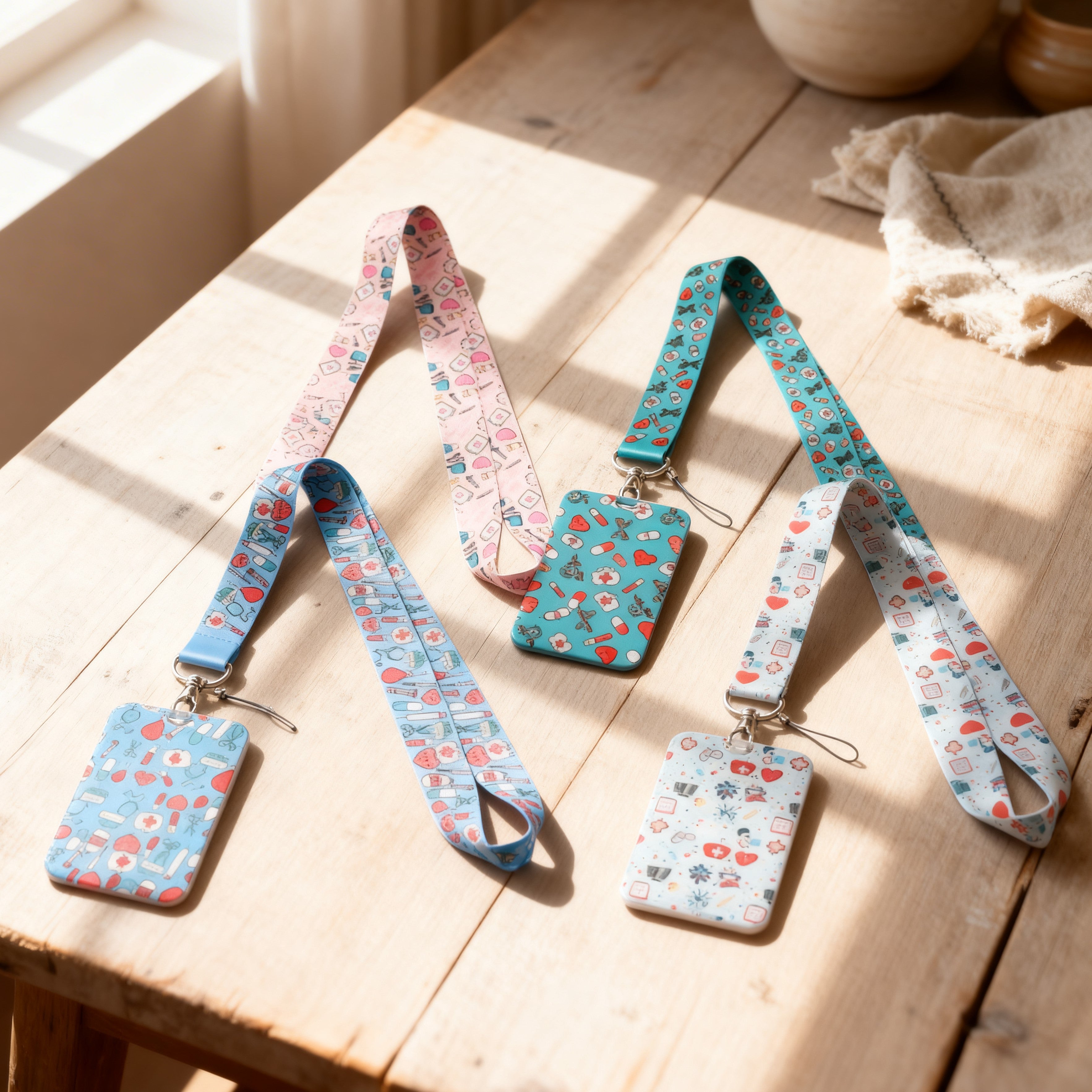 Portatarjetas con cordón