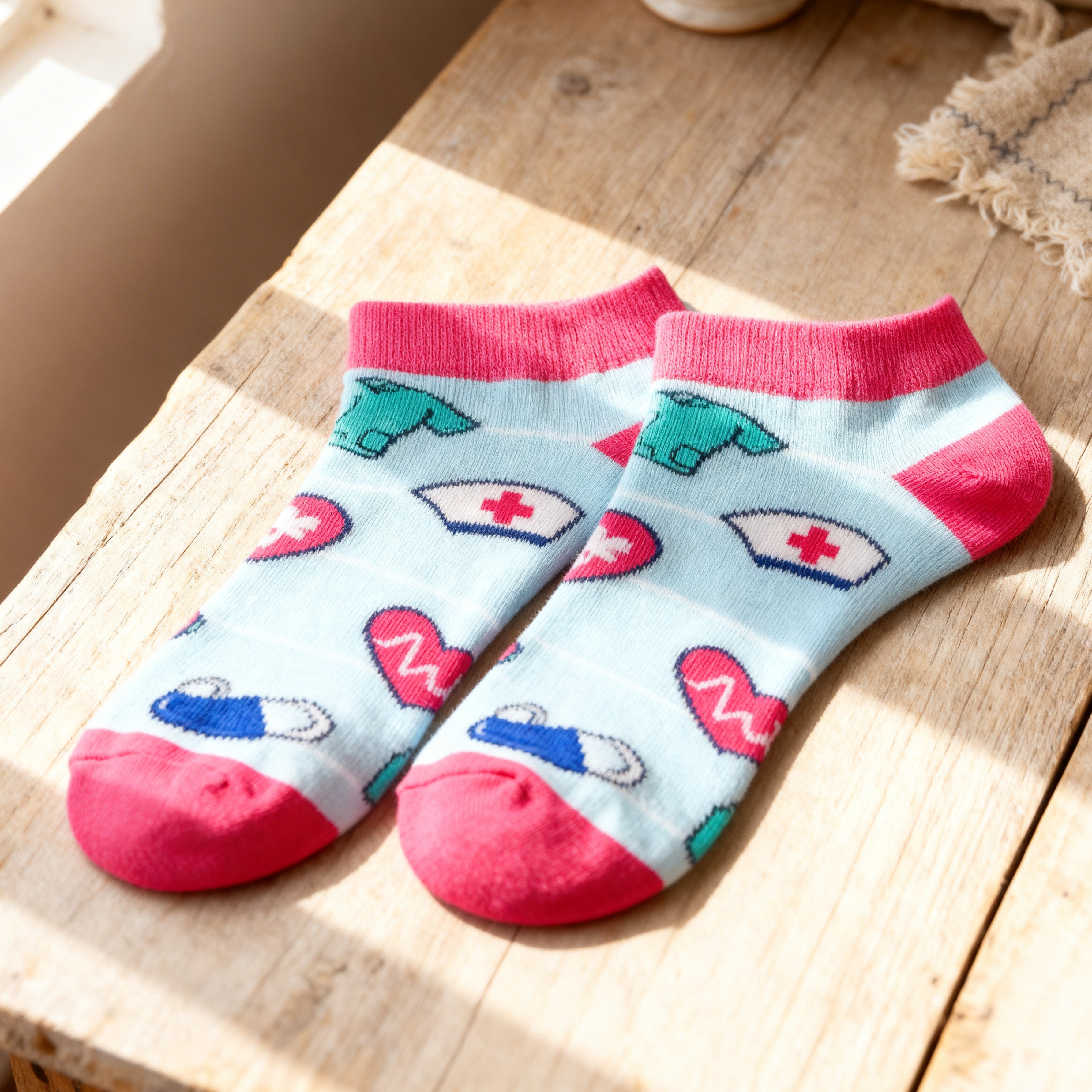 Calcetines sanitarios cortos