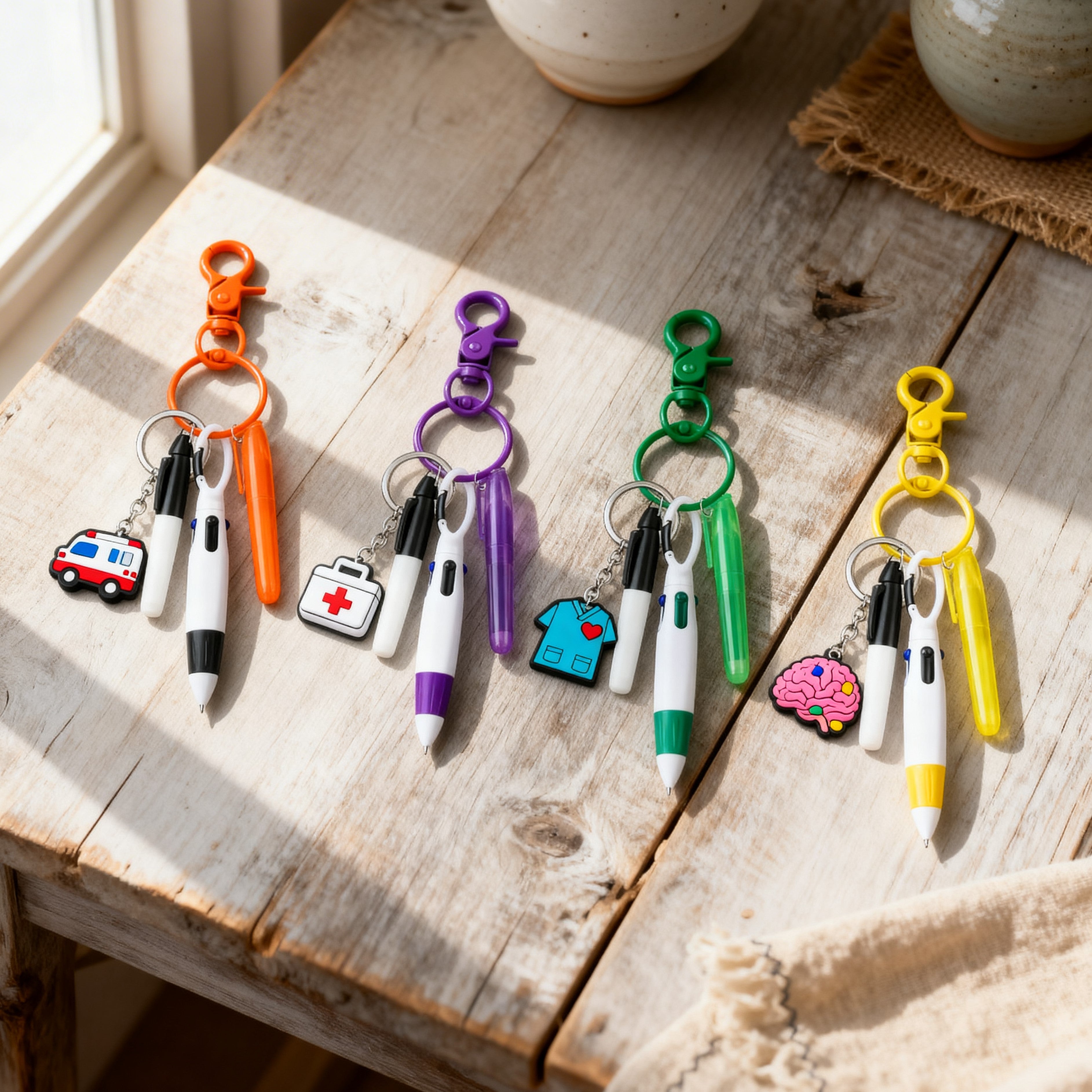 Llavero Bolígrafo 4 en 1