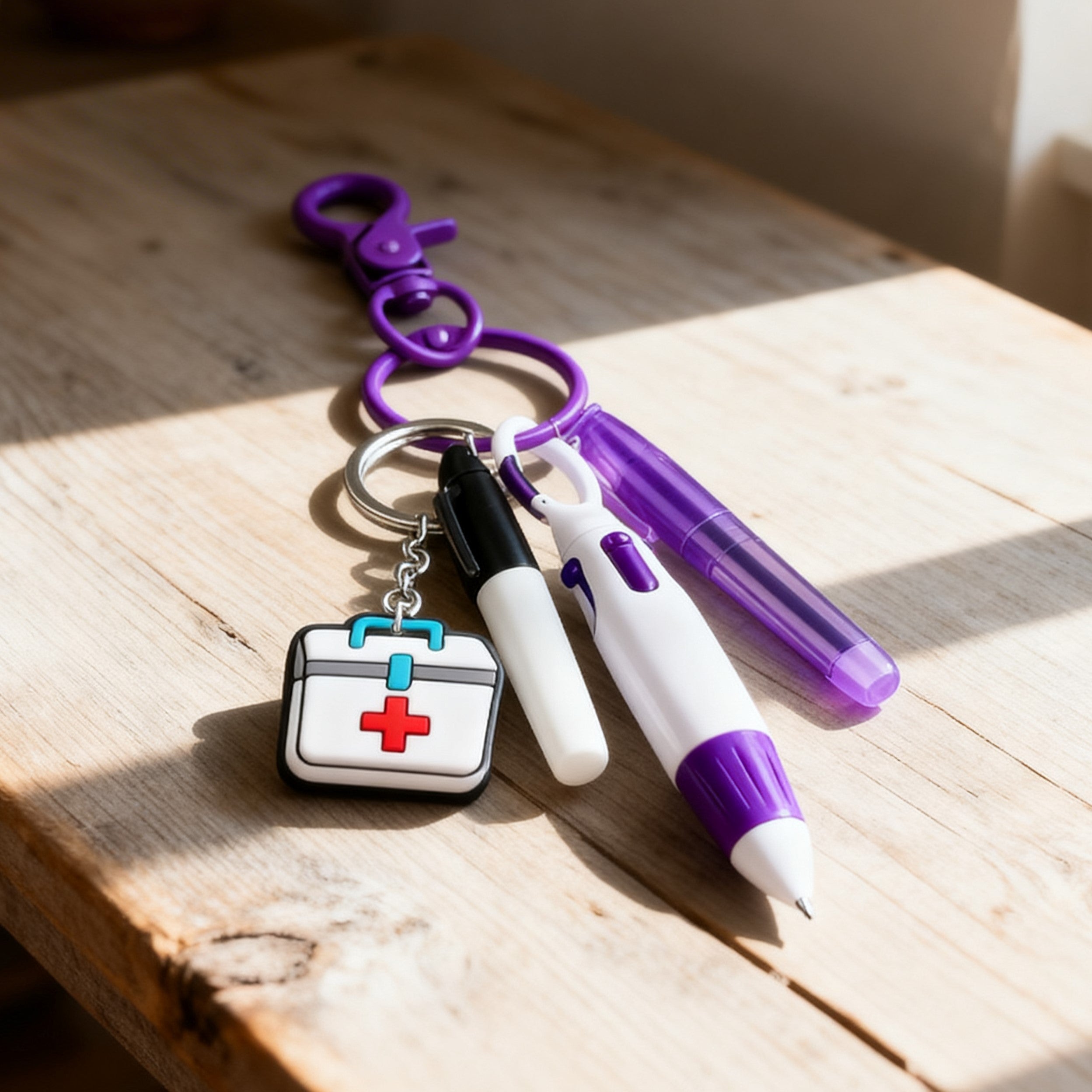 Llavero Bolígrafo 4 en 1