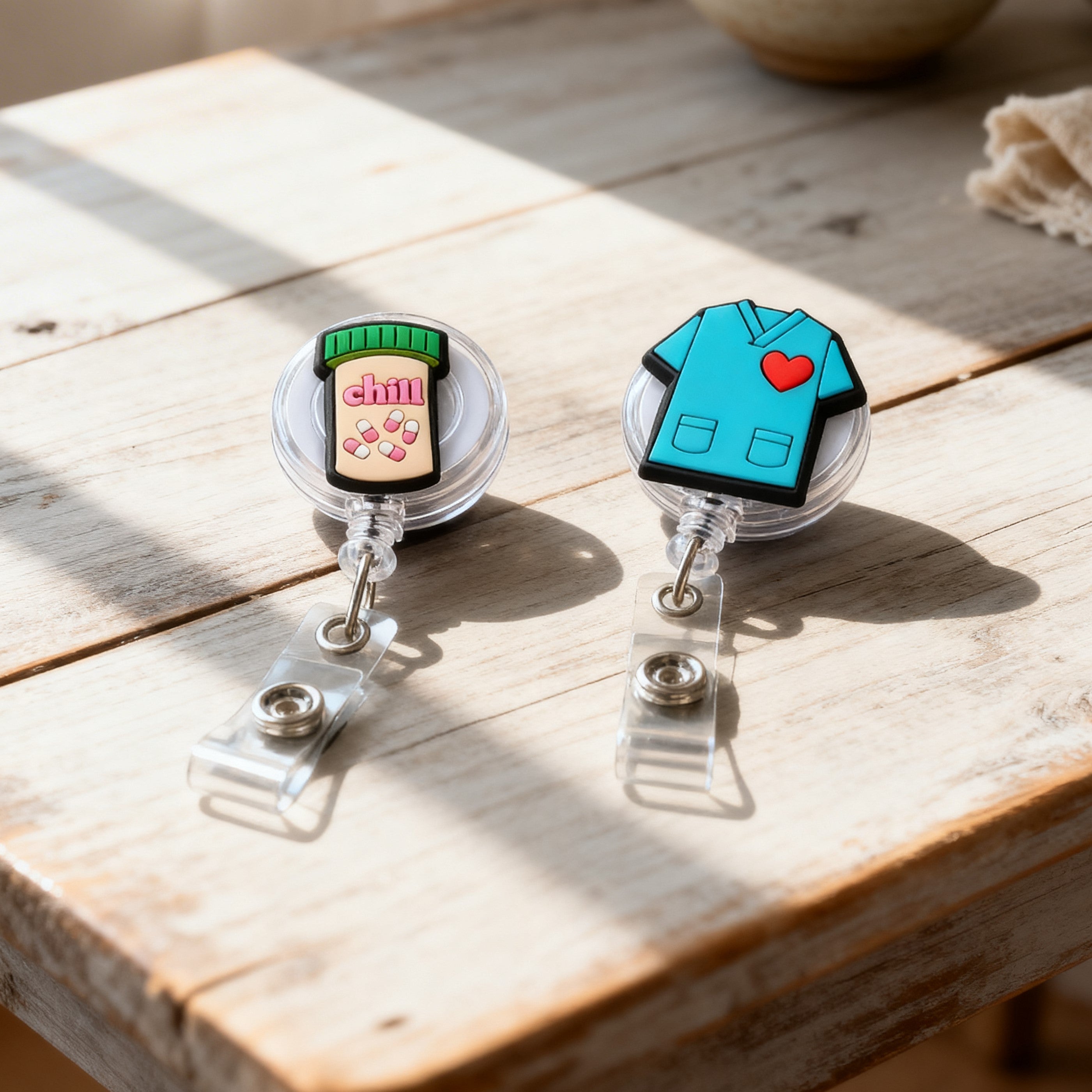 Porta Identificación Retráctil