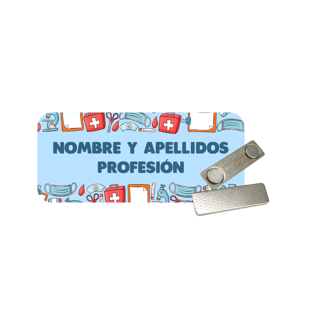 Plaquita Personalizada (Aguja/Imán)