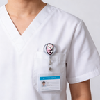 Porta Identificación Retráctil con Clip para Uniforme