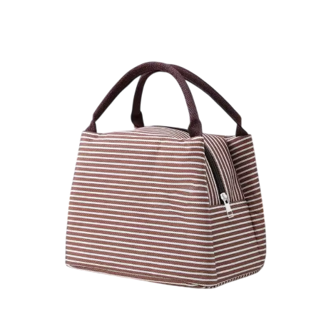 Bolsa nevera de almuerzo a rayas