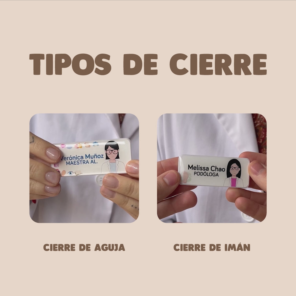 Plaquita Personalizada (Aguja/Imán)