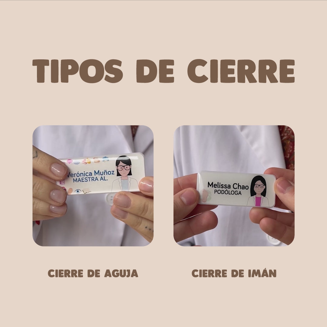 Plaquita Personalizada (Aguja/Imán)